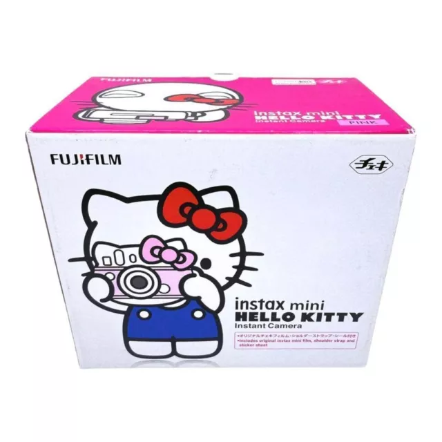 Kit de cámara instantánea FUJIFILM Hello Kitty Fuji Cheki Instax Mini Series rosa