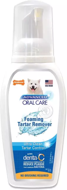 Nylabone Advanced Oral Care Foaming Tartar Remover Dog Dental Hygiene - 4 Pack