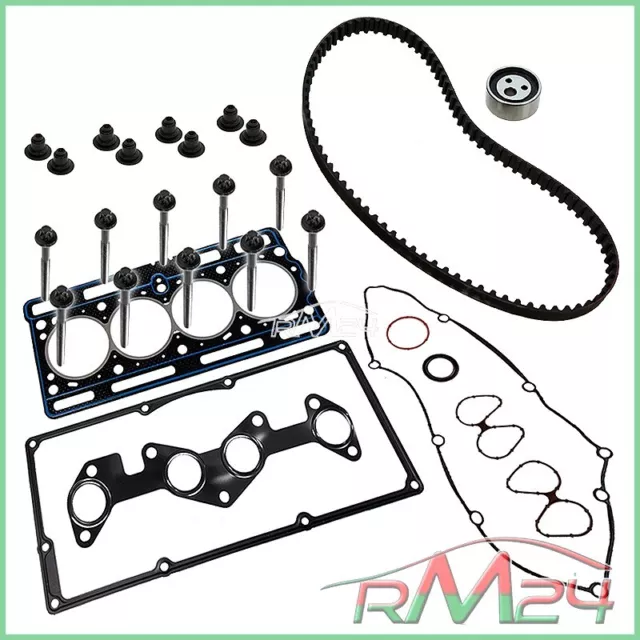 Kit Guarnizione Testata Cilindro + Bulloni+ Kit Cinghia Dentata Per Renault Clio