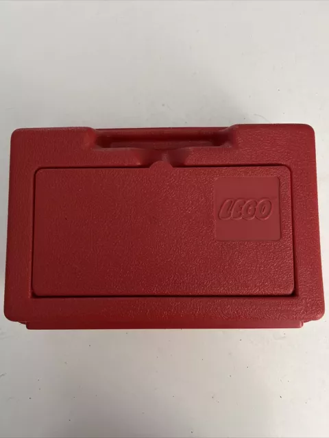 LEGO PLASTIC CARRYING Storage Case 1980's Vintage Red Hard Plastic $24.75 -  PicClick