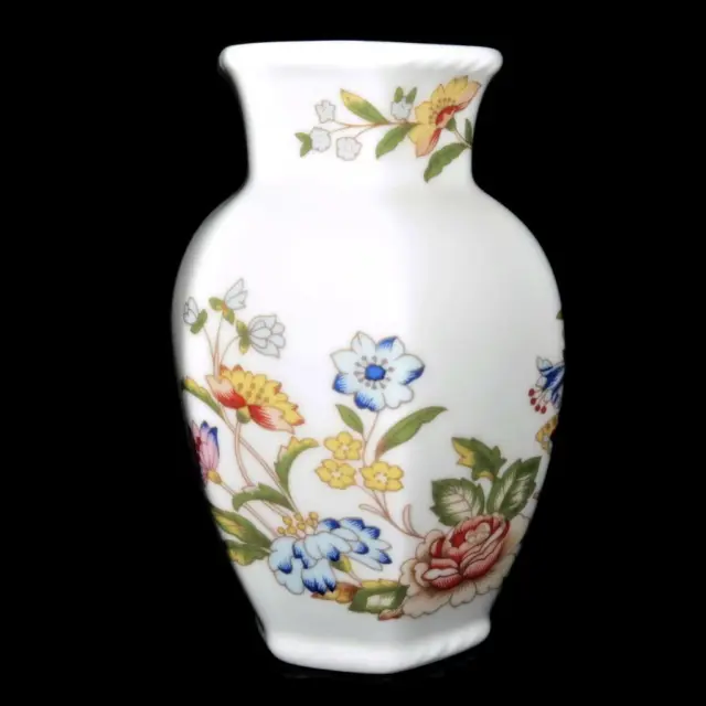 Aynsley Fine Bone China, England COTTAGE GARDEN Mini Bud Vase, 3 5/8" Tall