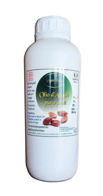 Olio d'argan 100% puro biologico certificato