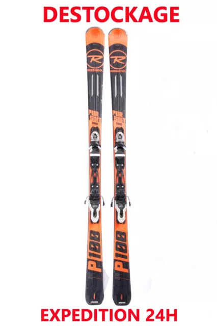 ski adulte occasion ROSSIGNOL "P 100" taille : 177 cm = 1 mètre 77 + fixations.