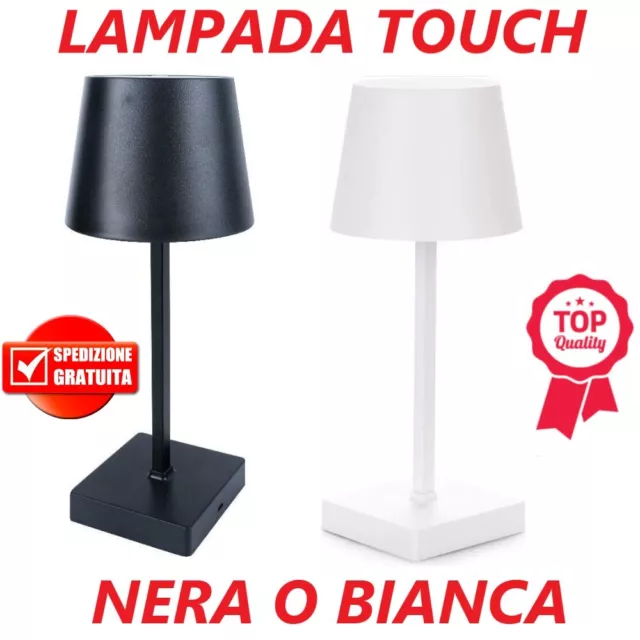 LAMPADA DA TAVOLO TOUCH RICARICAILE USB TRE MODALITA' Di LUCE LED DIMMERABILE