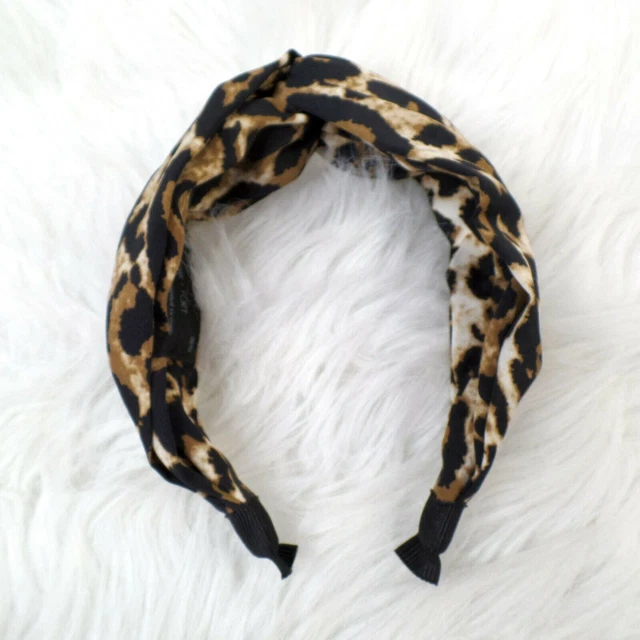 OAK + FORT O/S Twisted Leopard Headband