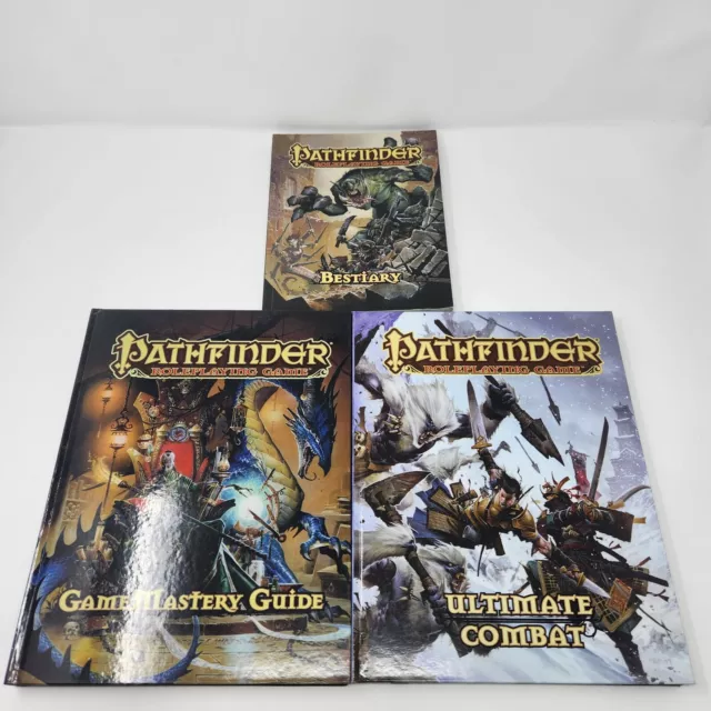 PATHFINDER Game Mastery Guide Ultimate Combat Bestiary Lot 3.5 OGL Compatible