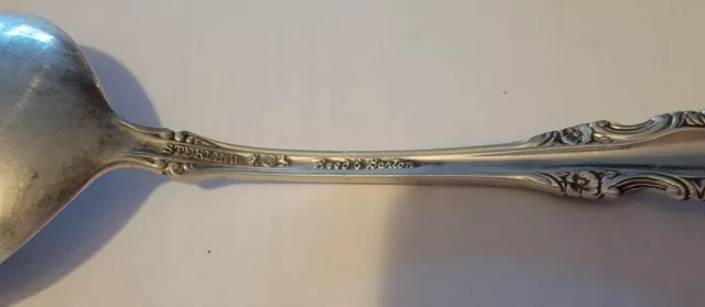 Sterling Silver Flatware - Reed And Barton Georgian Rose Cream Soup Spoon