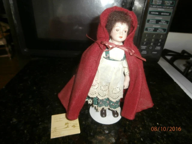 avon little red riding hood doll fairy tale doll collection 1985
