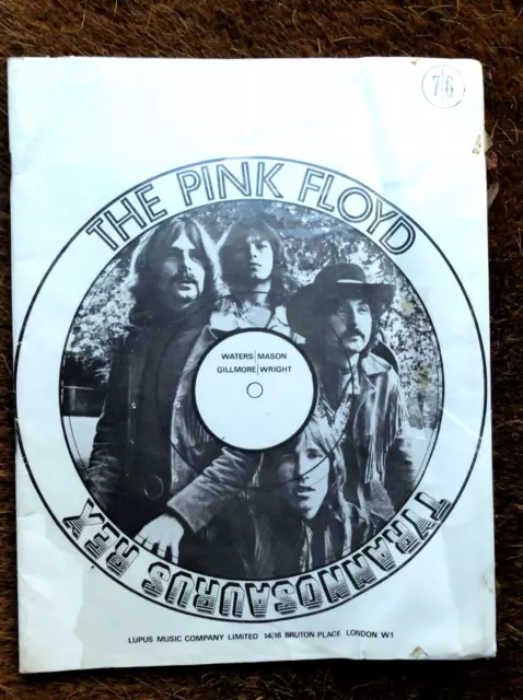 Vintage Copy Of The Pink Floyd Tyrannosaurus Rex Songbook 1969