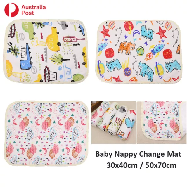 Portable Baby Nappy Change Mat Waterproof 3 Layer Diaper Changing Travel S L