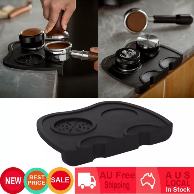 Coffee tamping mat Art Latte Pad Tamper Espresso Holder Rest Silicone Safe Pen