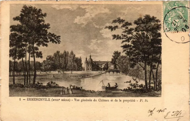 CPA AK ERMENONVILLE Vue générale du Chateau et de la propriete (377120)