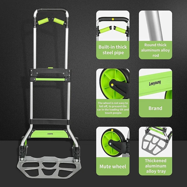 HEAVY DUTY FOLDING Hand Truck Dolly Cart for Moving 309lb Capacity