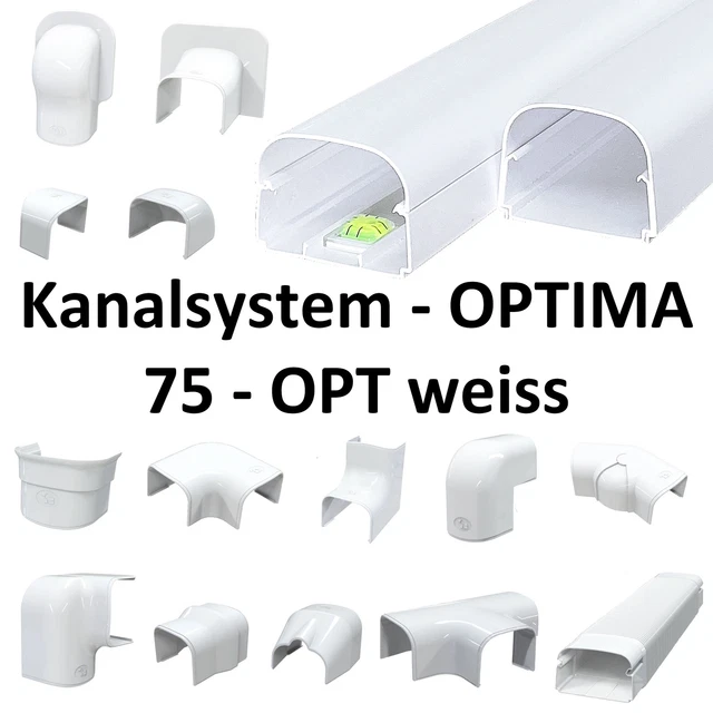 Kältemittelleitung Klimaanlage Kabelkanal TB 72 EXC 2 Meter Lang Weiss