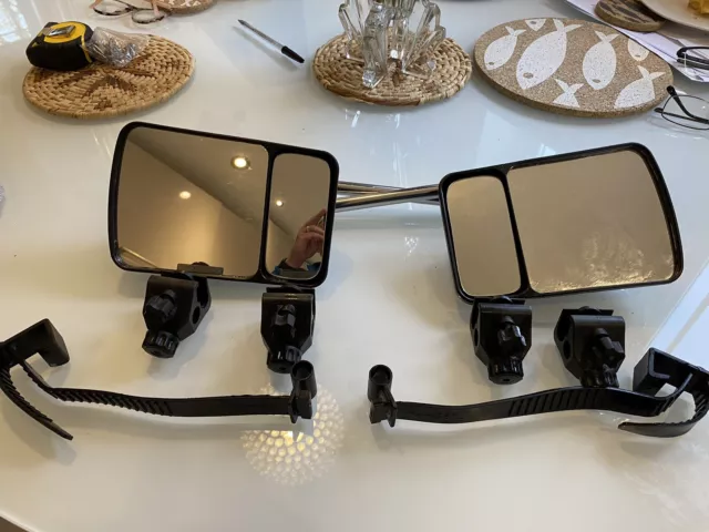 Pair Of Scope Caravan Towing Mirrors With Blind Spot Feature. Universal Fit