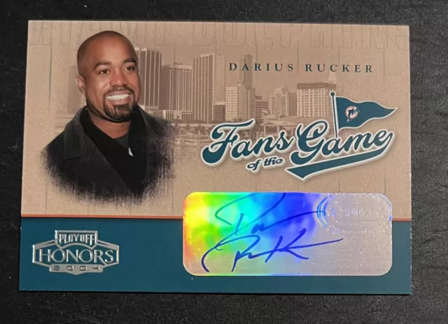 2004 Playoff Honors Fans Of The Game Darius Rucker Auto -Hootie And The Blowfish