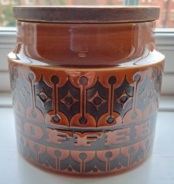 Vintage Retro Hornsea Pottery Heirloom Small Coffee storage jar