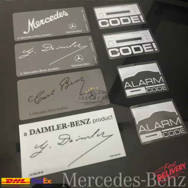 thumbnail image 2 of Mercedes-Benz W126 C126 Full Decal Set – All Models, All Engines – Custom Image Stickers – Best Quality 2 of 6