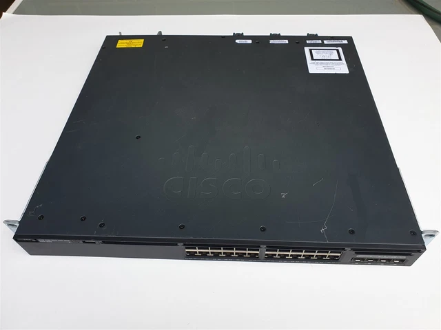 CISCO WS-C3650-24PS-S 24-PORTS Gigabit Data Network Switch $179.00 ...