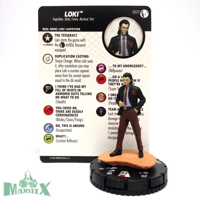 Heroclix Marvel Studios Disney Plus set Loki #007 Common figure w/card