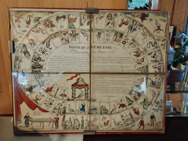 Jeu De L'Oie Rénové Style Ancien Grèce Vintage