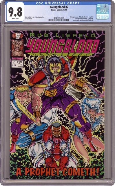 Youngblood #2B Pink Logo Variant CGC 9.8 1992 4045085002