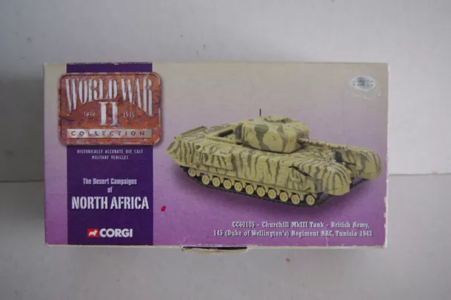 Corgi Classics W.W.ll North Africa Churchill  Tank MkIII CC60105 2003 1/50