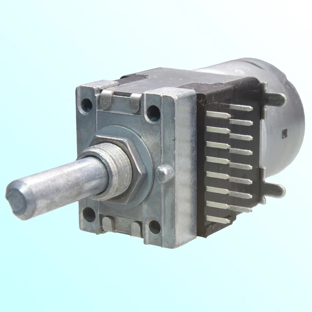 Potentiomètre Rotatif Alps 100K Logarithmique RK27111 - Pour Audio, Axe 6mm, Filetage M8