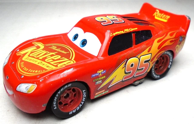 Disney Pixar Cars #95 Lightning Mcqueen Red 1:55 Diecast 3" Piston Cup Race Car