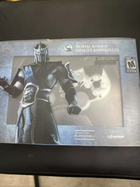 Playstation 2 PS2 Fatality Controller Mortal Kombat Sub-Zero. NOS LQQK