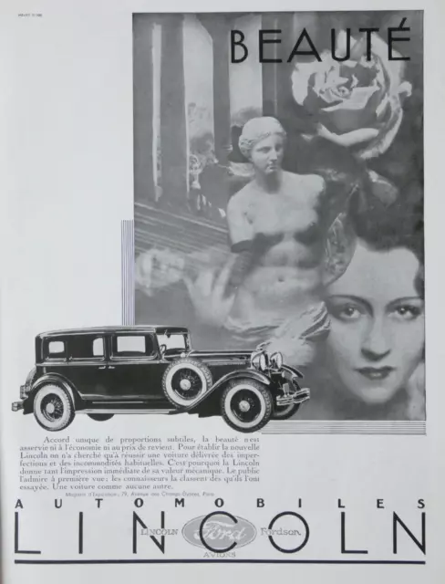 1931 Ford Lincoln Automobile Press Advertisement