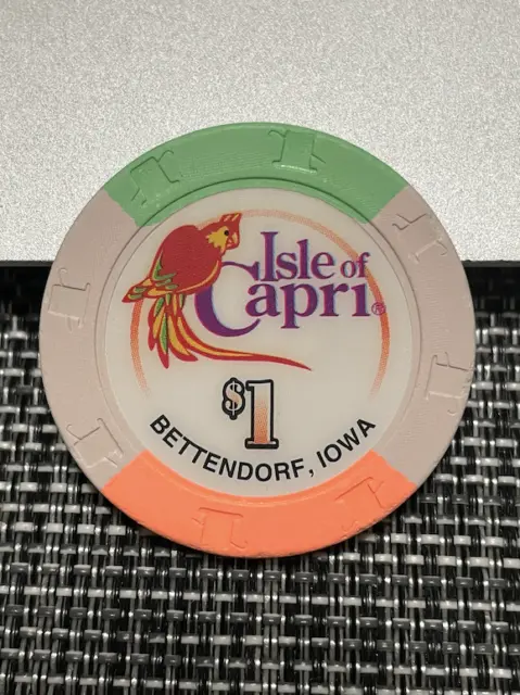 $1 Isle Of Capri Gambling Casino Chip Poker Chip Token Iowa