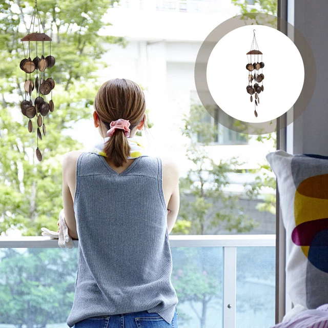 Wind Chime Bamboo Bell Memorial Windchime Garden Shell Chimes Japanese
