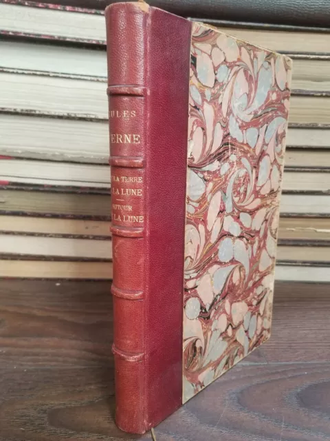 Jules Verne. De la Terre à la lune. Autour de la lune Hetzel Illustré Circa 1880