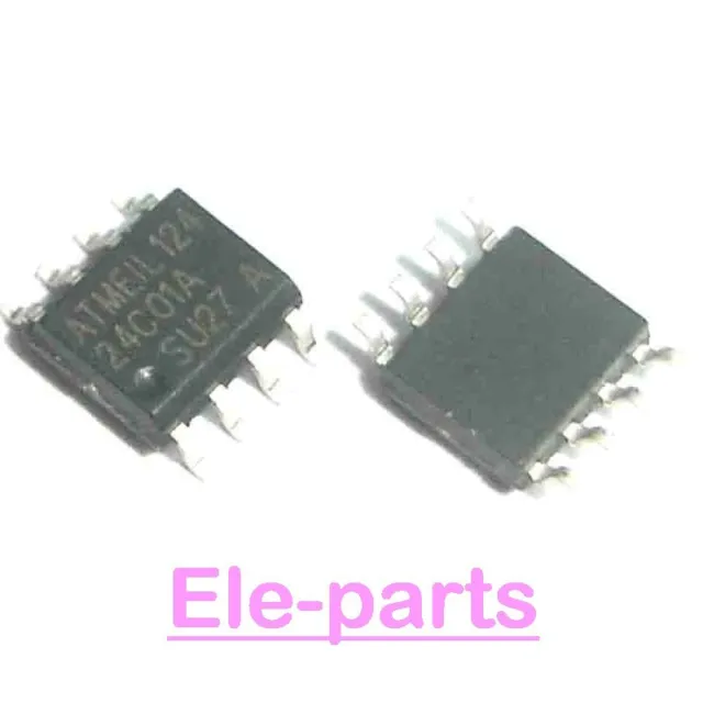 50 PCS AT24C01A-10SU-2.7 SOP-8 AT24C01 24C01 SMD8 2-Wire Serial EEPROM IC CHIP