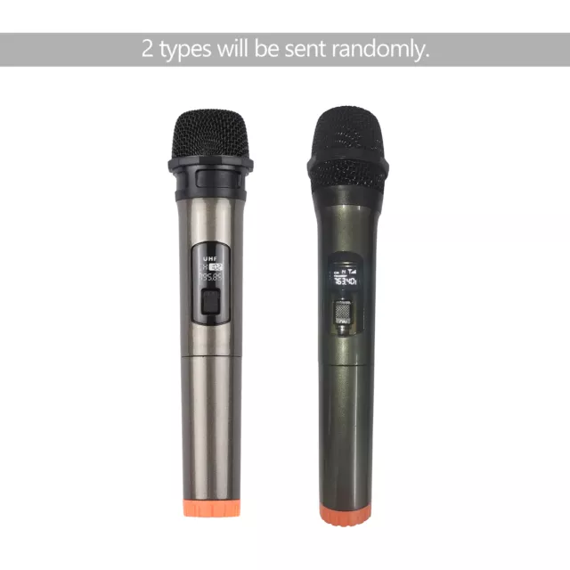 Handheld Wireless Microphone UHF Dynamic Mic With Receiver for Karaoke Mic
