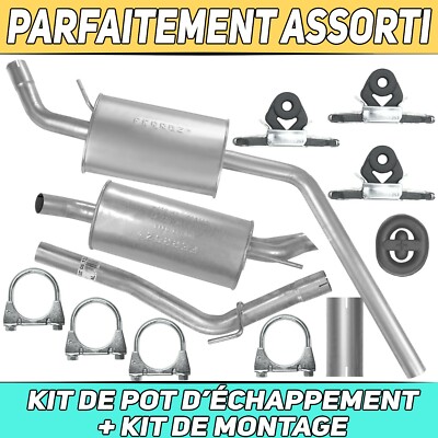 Silencieux Intermédiaire Pour VW T4 2.5 TDI LWB 1996-2003 - Acier Aluminié - Garantie 30 Mois