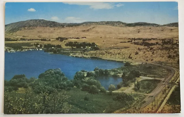 Vintage Postcard, Aerial View of Klamath Lake, Oregon, unposted
