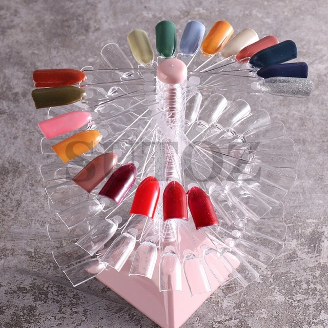 Manucure Étagère Présentoir Faux conseils Nail Art Clous montrant l'étagère
