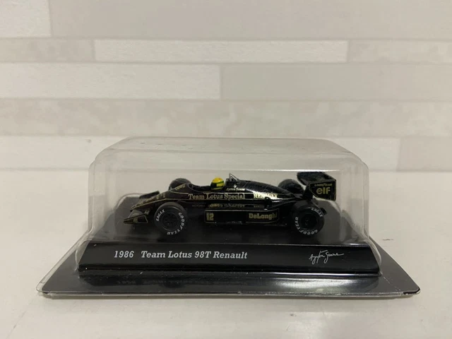 Kyosho 1/64 1986 Team Lotus 98T Renault 12 Ayrton Senna Teamlotus Da Silva