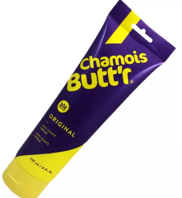 Chamois Butt'r Original Skin Anti-Chafe Cream 8oz.Tube Bike Shorts Butter Buttr