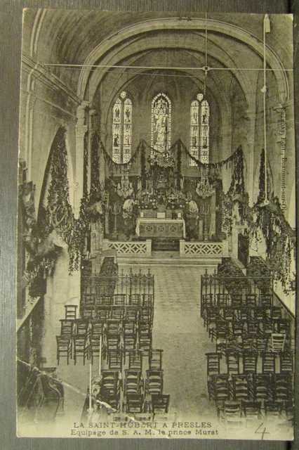cpa 95 la saint hubert a presles crew of s a m le prince murat