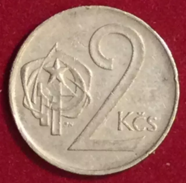 Münze Tschechoslowakei 2 Tschechoslowakische Kronen - 1973
