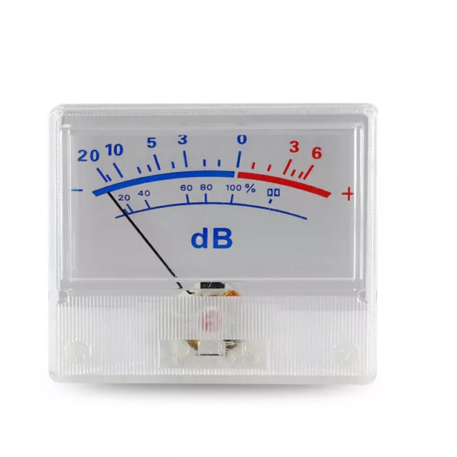 White Panel High-Precision Audio Power Amplifier VU Meter DB Level Header