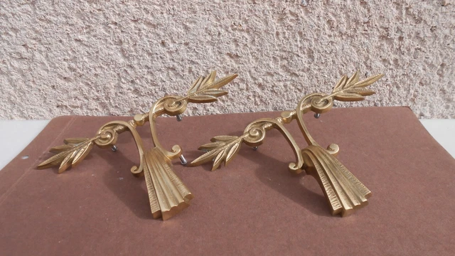 Porte-Étiquette Ancien En Laiton Pour Meuble à Tiroirs - Quincaillerie Déco