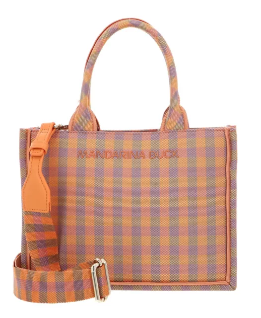 MANDARINA DUCK Vichy Tote Vichy Orange