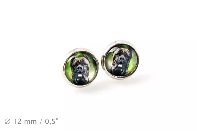 Cane Corso. Pet in your ear. Earrings. Photojewelry. Handmade. UK