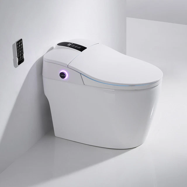 MODERN ELONGATED ONE Piece Smart Toilet With Advance Bidet And Soft