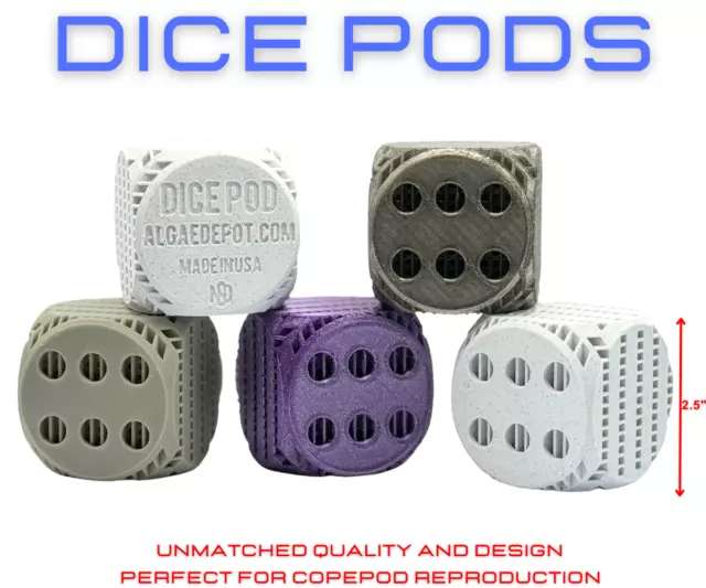 DICE PODS™ - Algae Depot Copepod Hotel - Copepod Breeder Pod - FAST FREE SHIP!!!