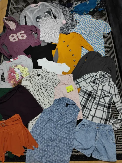 #218💜 Huge Bundle Of Girls Clothes 11-12years GEORGE NEXT PRIMARK F&F DISNEY HM